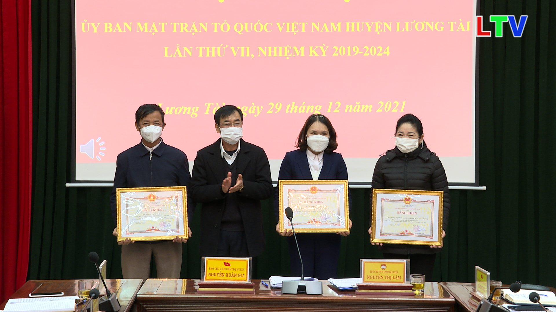 Ủy Ban MTTQ huyện Lương Tài khóa XIX, tổ chức hội nghị lần thứ 7.mp4