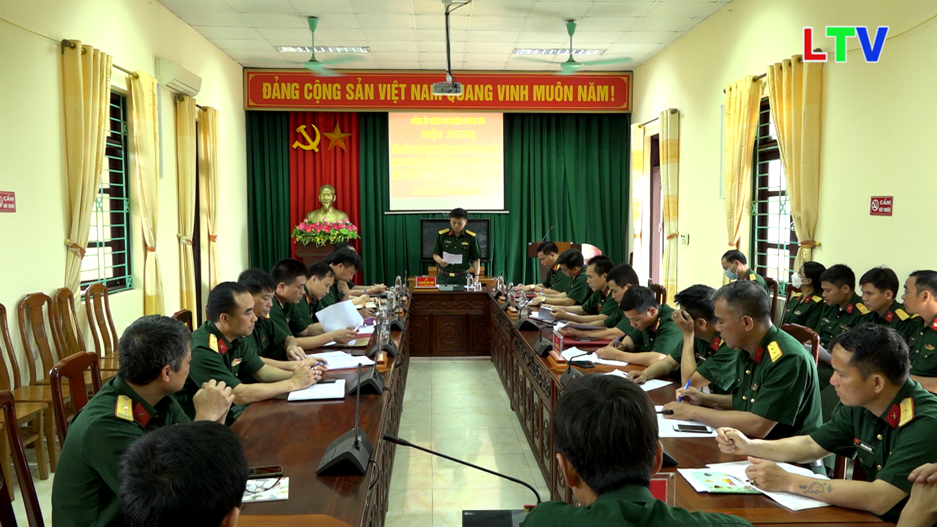 Đảng ủy QS huyện Lương Tài tổng kết 10 năm thực hiện NQ 623 về công tác hậu cần Quân đội.mp4